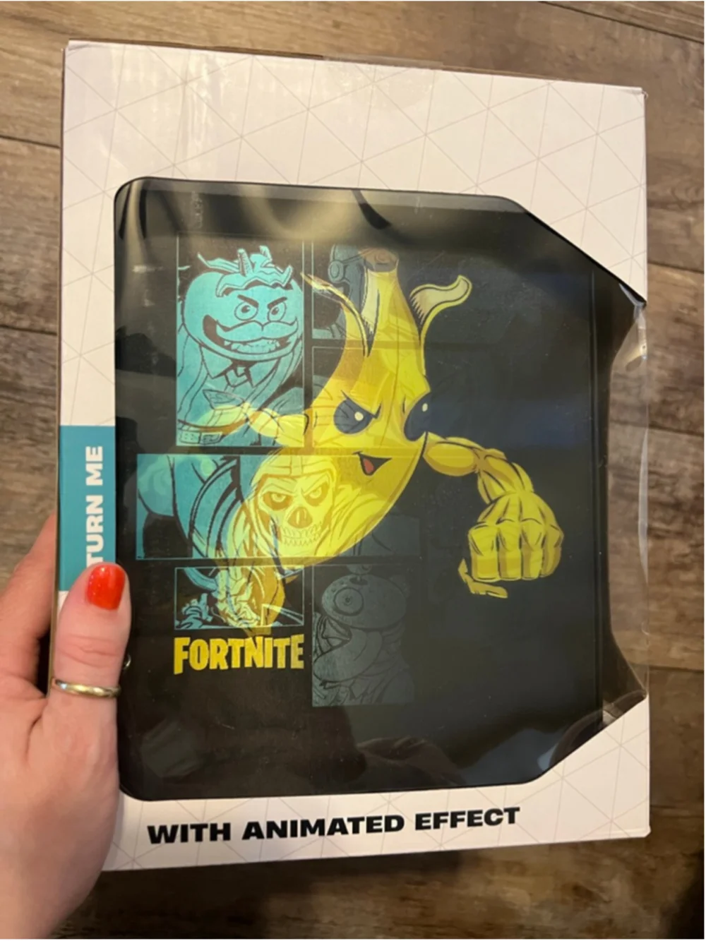 NEW Fortnite Black Mini Fridge with Animated Peely Effect One Size